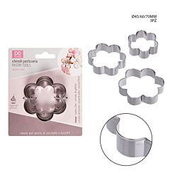 DC CASA STAMPO DOLCI ACCIAIO FIORE 4,5-6-7CM 3PZDc Casa