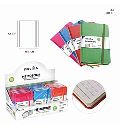 PRYMA MEMOBOOK C/RIGIDA C/ELAST. A6 80FF 70GPryma