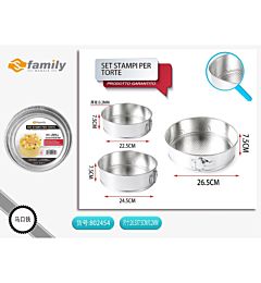 SET STAMPI PER TORTES Family