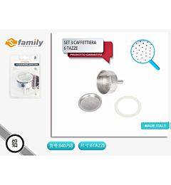 TRIS CAFFETTIERA 6 TAZZES Family