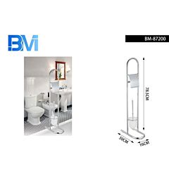 PIANTANA BAGNO - SCOPINO E PORTA ROTOLOBm