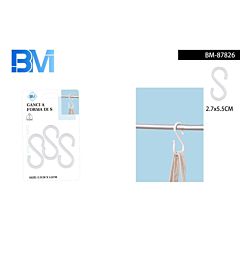 GANCIO S IN PLASTICA - BIANCO - 3PZBm