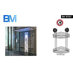 MENSOLA BAGNO 2 PIANI ANGOLARE A VENTOSABm