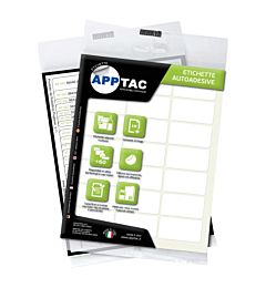 ETICHETTA AUTOADESIVA 37X19MM 10 FOGLIApptac