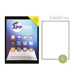 ETICHETTA AUTOADESIVA SC. 100FG. 210X297   C503Apptac