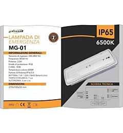 LUCE EMERGENZA 3.5W - 6500K FREDDAUniverso