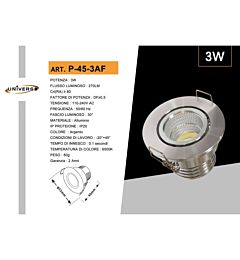 LAMPADINA DA SOFFITTO 3W/270LM - 6500K FREDDAUniverso