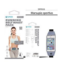 MARSUPIO SPORTIVO 6.7'' SP9516 GRIGIO PORTA CELLULARE E ACCESSORI
