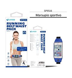 MARSUPIO SPORTIVO 6.7'' SP9516 BLU PORTA CELLULARE E ACCESSORI