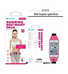 MARSUPIO SPORTIVO 6.7''SP9516 ROSA ROSSA PORTA CELLULARE E ACCESSORI
