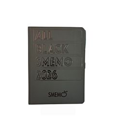 SMEMO ALL BLACK 12 MESI  12X16,5 2026    SMMR00077Smemo