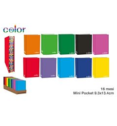 DIARIO MYCOLOR 16 MESI 9,3X13,4CM ASSORTITI
