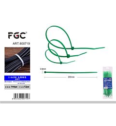FGC Fascette Stringicavo Verdi - 3,6x200mm/40pzFgc
