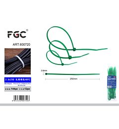 FGC Fascette Stringicavo Verdi - 3,6x250mm/40pzFgc