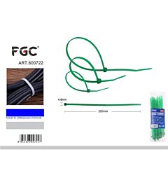 FGC Fascette Stringicavo Verdi - 4,8x200mm/30pzFgc
