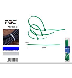 FGC Fascette Stringicavo Verdi - 4,8x300mm/30pzFgc