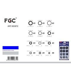 FGC Guarnizioni Tondi in Gomma - 50pz AssortitiFgc