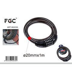 FGC Lucchetto a Combinazione - Ø20mm/1m