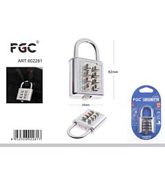 FGC Lucchetto a 8 Cifre - 35x62mm