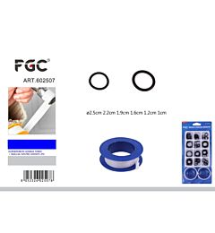 FGC Guarnizioni Tondi in Gomma + 2 Nastri SigillantiFgc