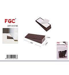 FGC Fermaporta con Adesivo Marrone - 3pzFgc