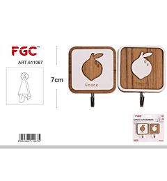FGC Gancio Adesivo 7cm - Limone 2pzFgc