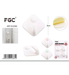 FGC Gancio Adesivo 5cm - Rombo 4pzFgc