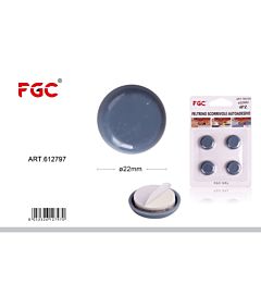 FGC Feltrino Scorrevole Adesivo Ø22mm - 4pzFgc