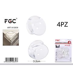 FGC Paraspigoli Trasparente Ø3,2cm - 4pzFgc