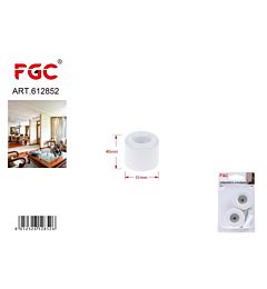FGC Fermaporta a Pavimento 40x31mm - Bianco 2pzFgc