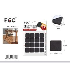 FGC Cuscinetto in EVA 25x25mm - 32pzFgc