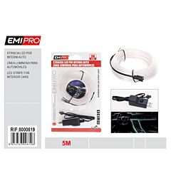 EMI STRISCIA LED PER INTERNI AUTO - 5M BIANCOEmi