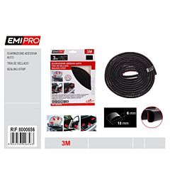 EMI GUARNIZIONE ADESICA AUTO - 6x10MM - 3 METRIEmi