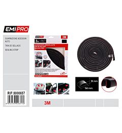 EMI GUARNIZIONE ADESICA AUTO - 9x14MM - 3 METRIEmi