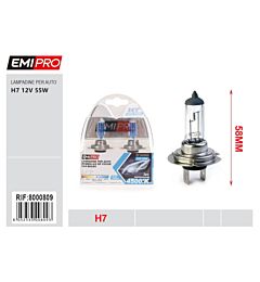 EMI LAMPADINE PER AUTO BLU H7 12V 55W - 2PZ