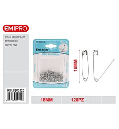 EMI Spille di Sicurezza 18mm - 120pz