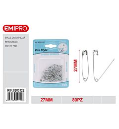 Emi Spille di Sicurezza 27mm - 80pz