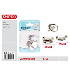 Emi Spilli Personalizzabili Ø25/30mm - 6pz