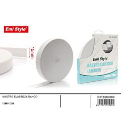 Emi Nastro Elastico 15mm/20m - Bianco