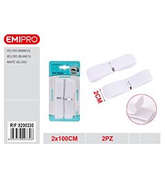 EMI Velcro Bianco 2x100cm - 2pz