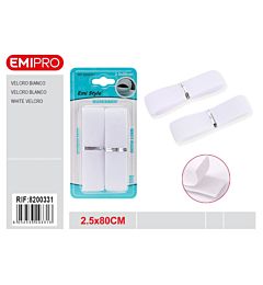 Emi Velcro 2,5x80cm - Bianco