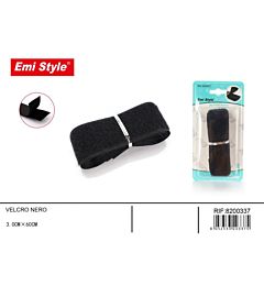 Emi Velcro 3x60cm - Nero