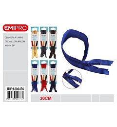Emi Cerniera Lampo Nylon Assortiti - 30cm