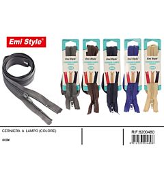 Emi Cerniera Lampo Nylon Assortiti - 80cm