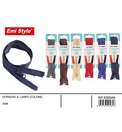 Emi Cerniera Lampo Tinta Unita Assortiti - 40cm