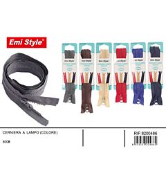 Emi Cerniera Lampo Tinta Unita Assortiti - 80cm