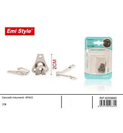 Emi Ganci per Indumenti - 6 Paia
