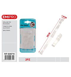 Emi Spalline per Reggiseno Trasparenti - 15mm/38cm