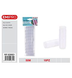 Emi Set 10 Fili da Cucito 50m - BiancoEmi