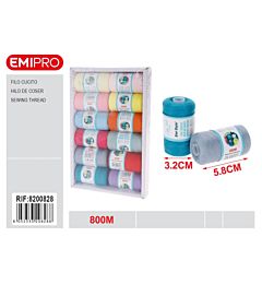 Emi Filo per Cucito 800m - Assortiti Pastello
